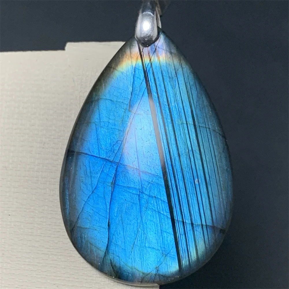 Noble Natural Royal Blue Labradorite Pendants Women Full Blue Light Labradorite Clean Beads Star Horse Eye Water Drop AAAAAAAAAA