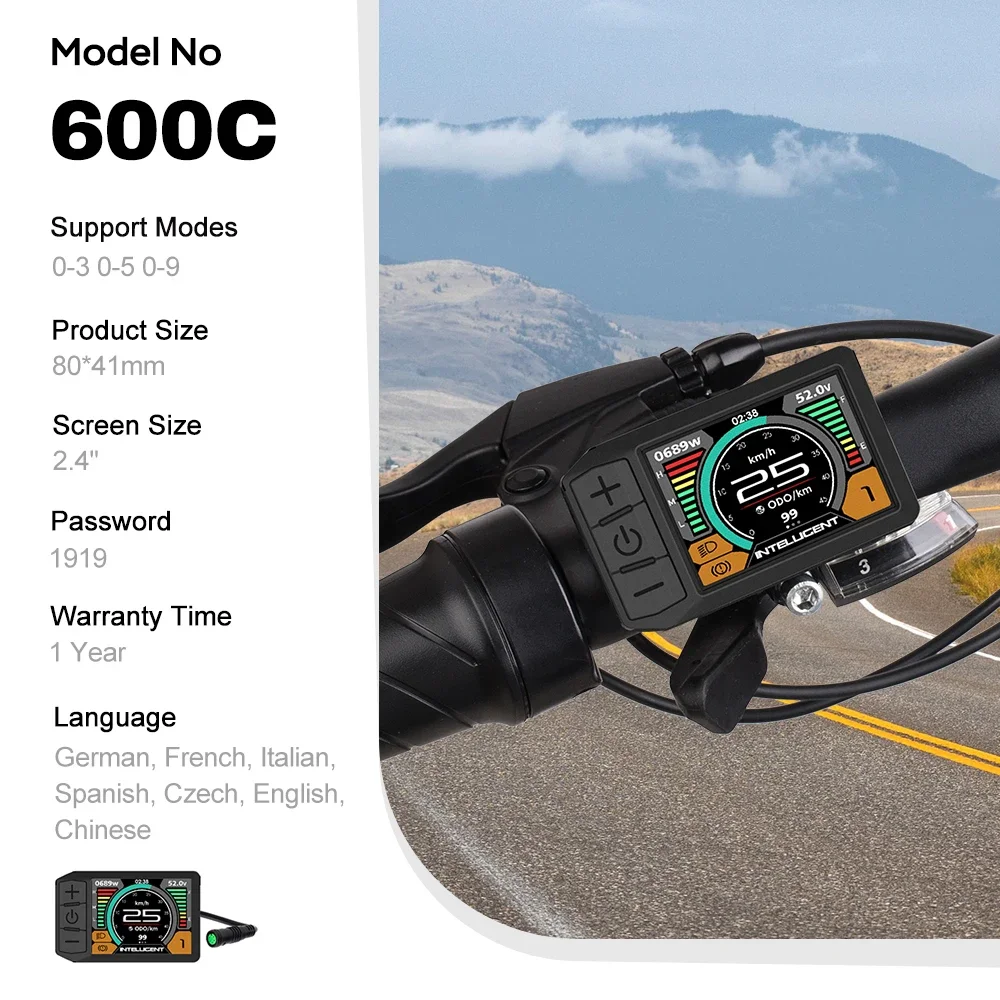 Bafang Mid driveモーター用Hdmiディスプレイインジケーター、e-bike