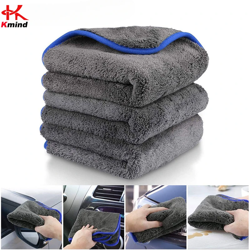 

KMIND 1200GSM Car Wash Microfiber Towel 40x40cm Car Detailing Drying Auto Washing Cloth Micro Fiber Rags for Car Accessories