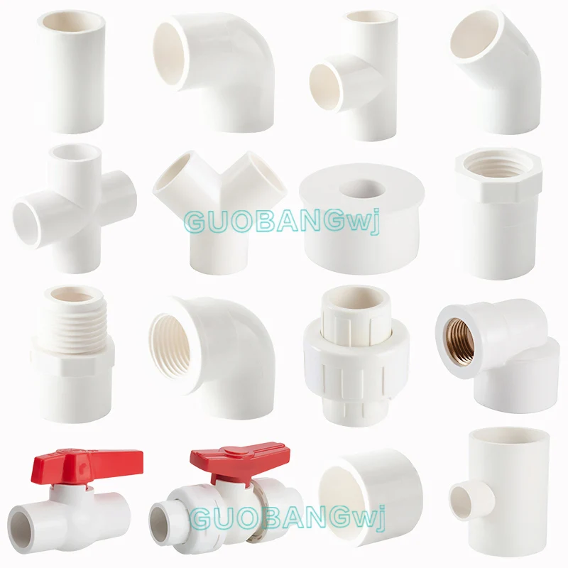 

1/2Inch PVC Pipe Fittings Tee Cross Elbow Socket Type for Aquarium/Garden/Home Plumbing Drain Pipe Adapter Connector 1PCS