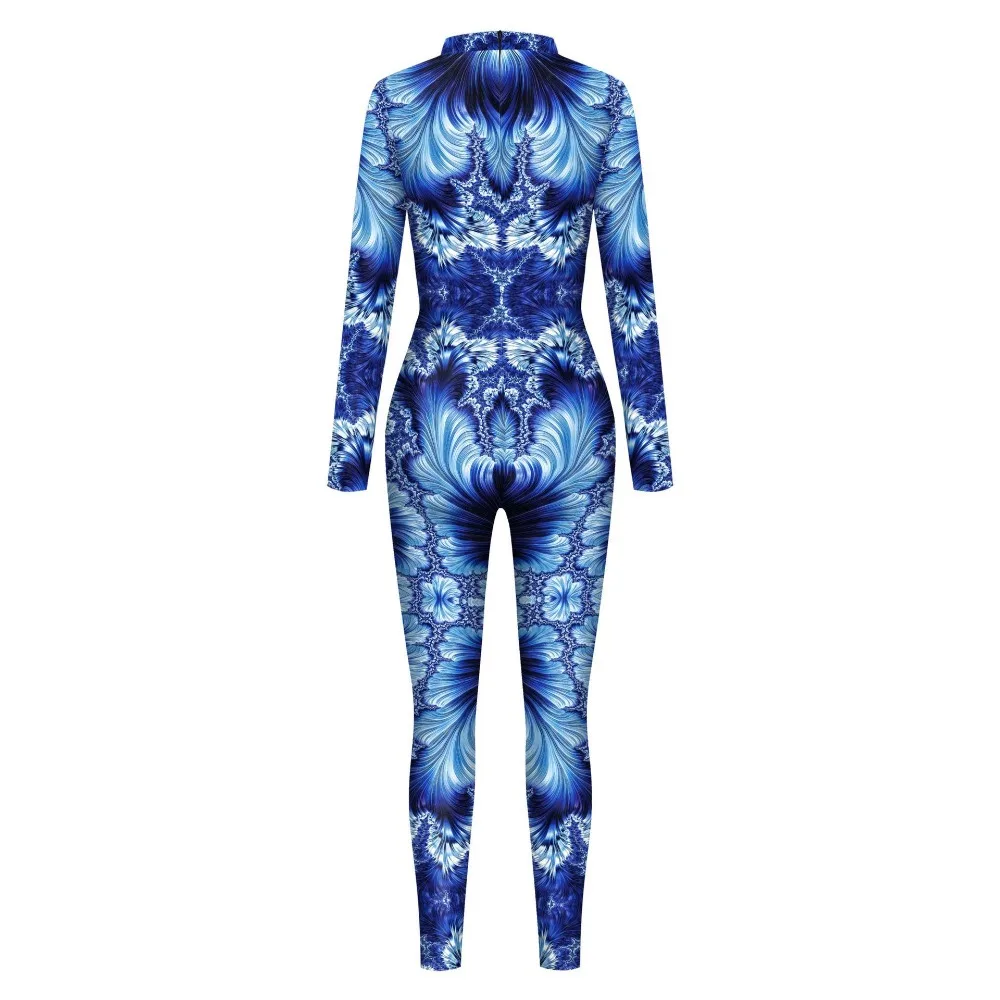 2024 Digital Printed Bodysuit Women Cosplay Jumpsuit Halloween Carnival Holiday Suit Stretchy Jumpsuit Role Play Costume