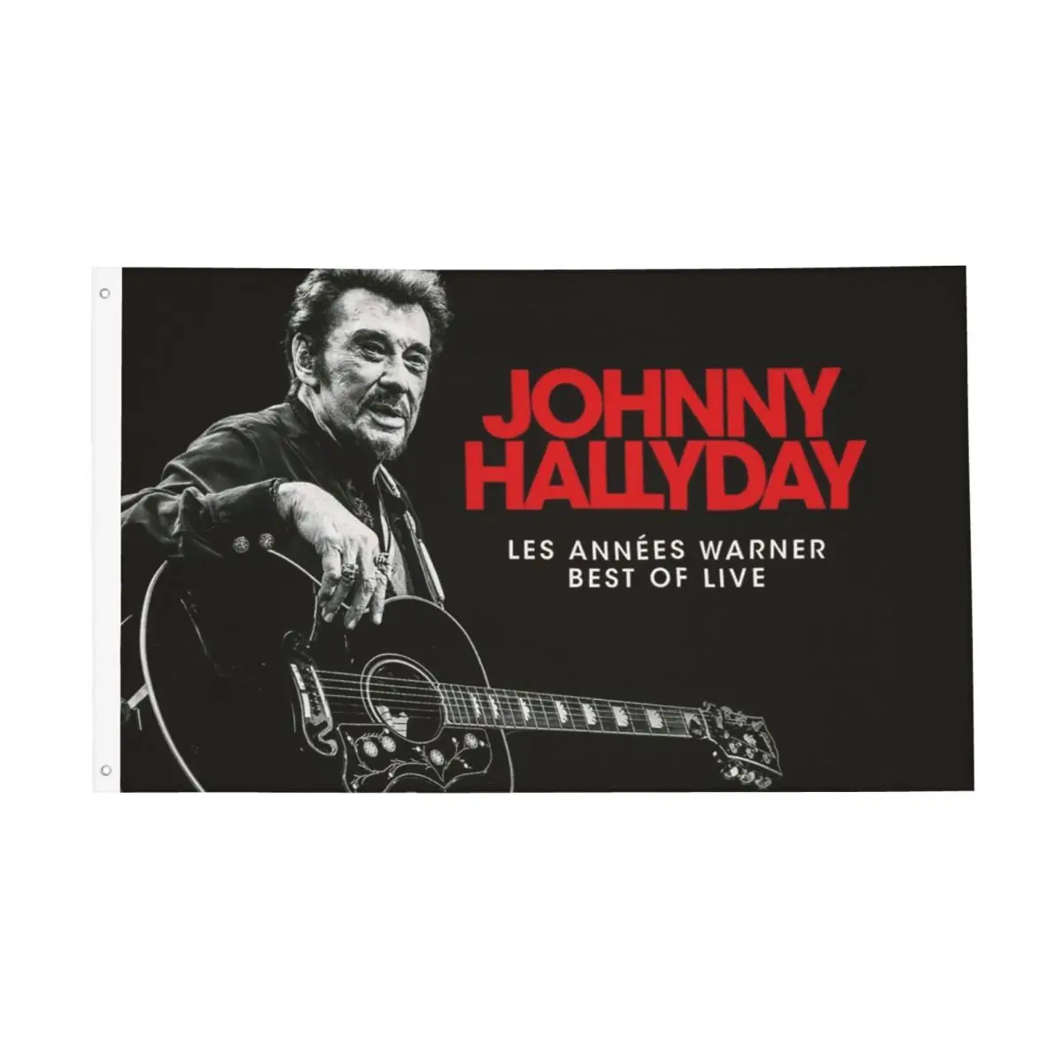 Johnny Hallyday Rock Flag Indoor Outdoor Banner Polyester Decoration Fade Proof 60x90 90x150cm Flags
