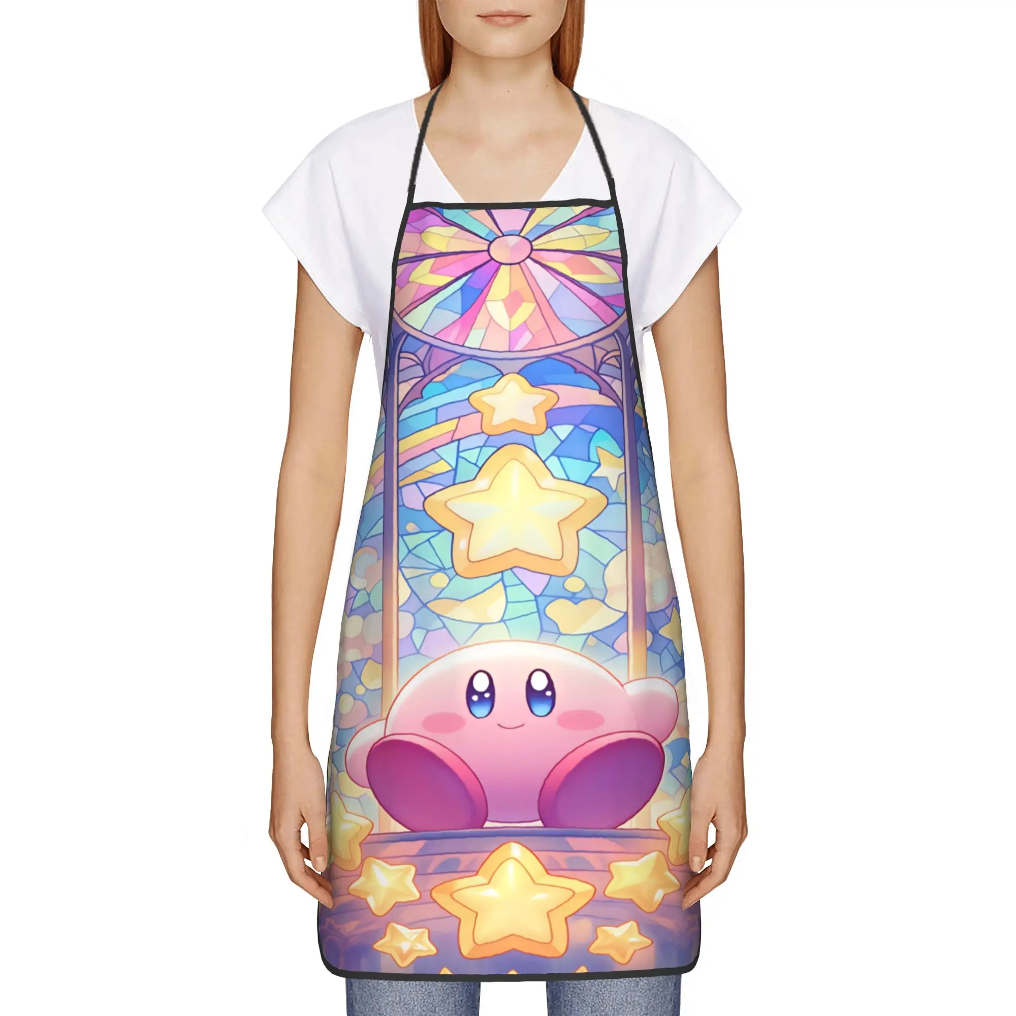 K-Kirbies  Apron  Adult Home Kitchen Accessories Cooking Custom Aprons without Pocket