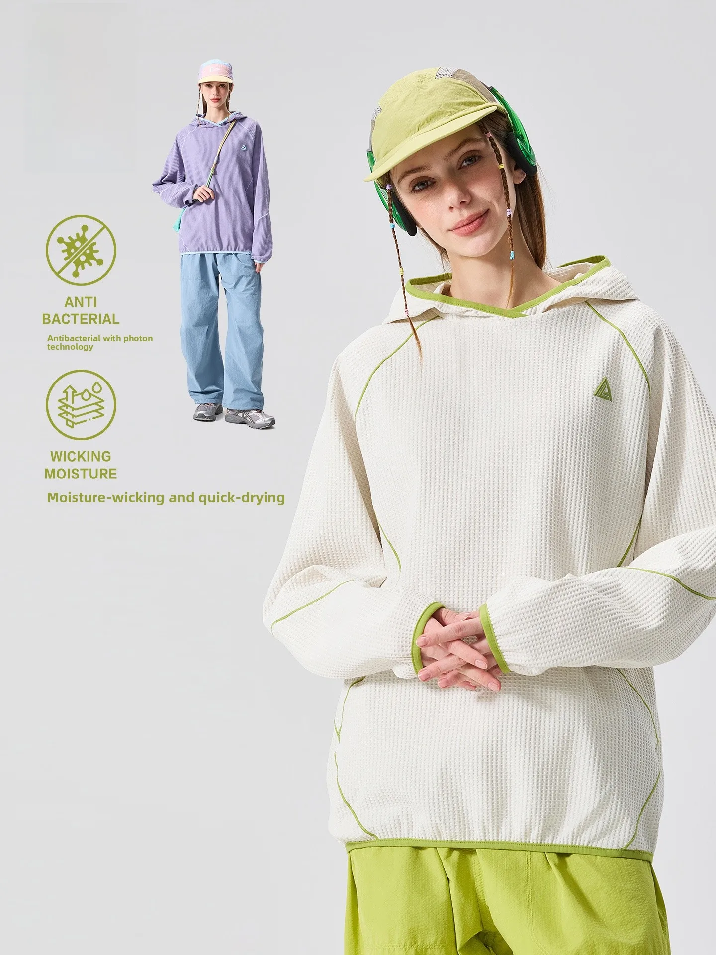 LAZY DAY Outdoor Women's Long Sleeve T-Shirt Quick Dry Moisture Wicking Hoodie Casual Style Climbing Hiking Simple Design Top