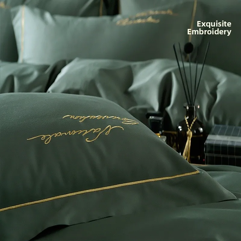 

Pure Cotton Pillowcases Embroidered Long Velvet Pillow Core Covers Single Person Bedding Durable Cotton Fabric Stand Quali