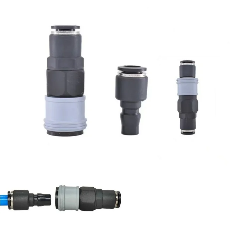 C Type Quick Connector Plastic Steel Pneumatic High Pressure Coupling 6mm 8mm 10mm 12mm PU Tube Air Pipe Gas Pump Compressor