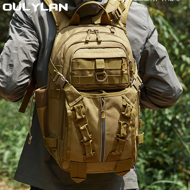 

Oulylan Large Capacity Travel Outdoor Mountaineering Bag Tactical Molle Backpack For Women Men Outdoor Hiking Rucksack