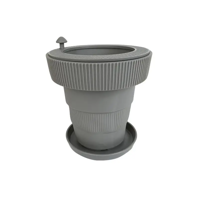 

Self-Watering Planter Rubber Cactus Water Storage Plant Pot Decorative Novelty Drainage Pot Knob To Control Drip Rate Greenery