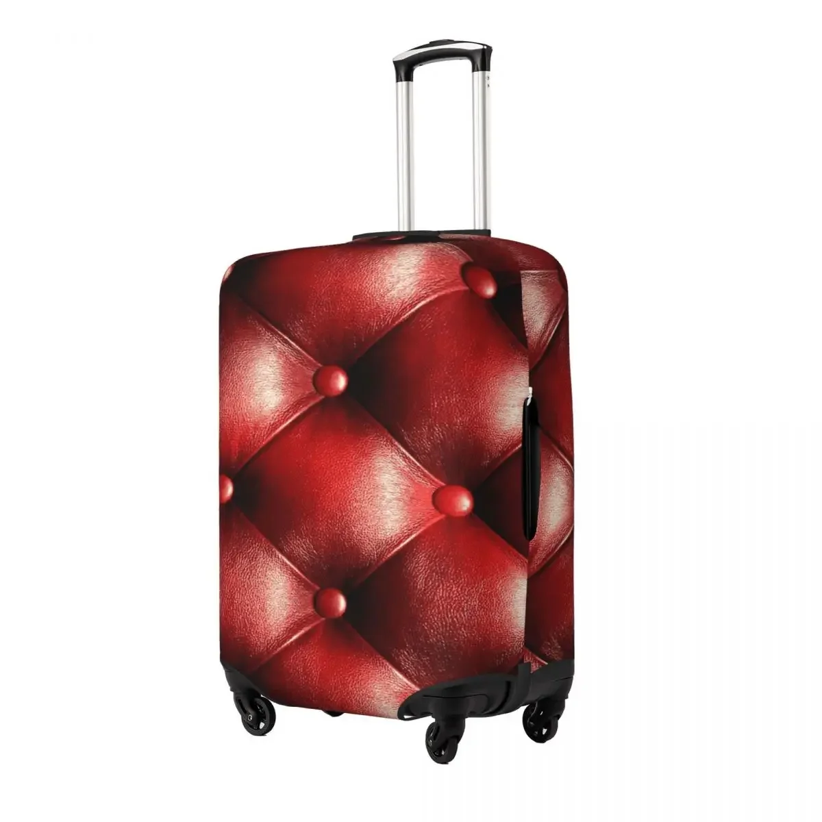 QUILTED LEATHER Print Luggage Protective Dust Covers Elastic Waterproof 18-32inch Suitcase Cover Travel Accessories