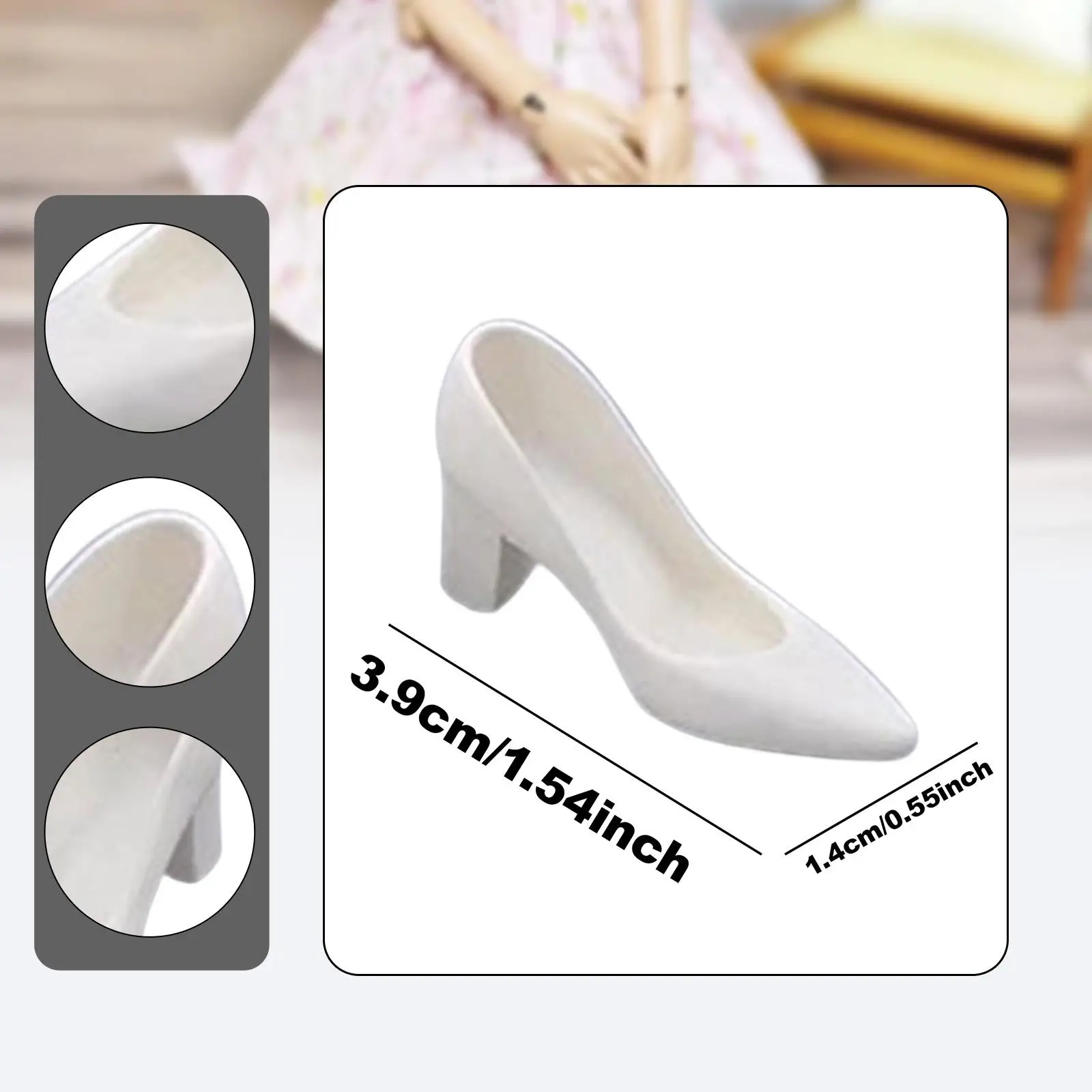 1/6 schaal BJD pop schoenen creatieve miniatuur voor 12" vrouwelijke actiefiguur