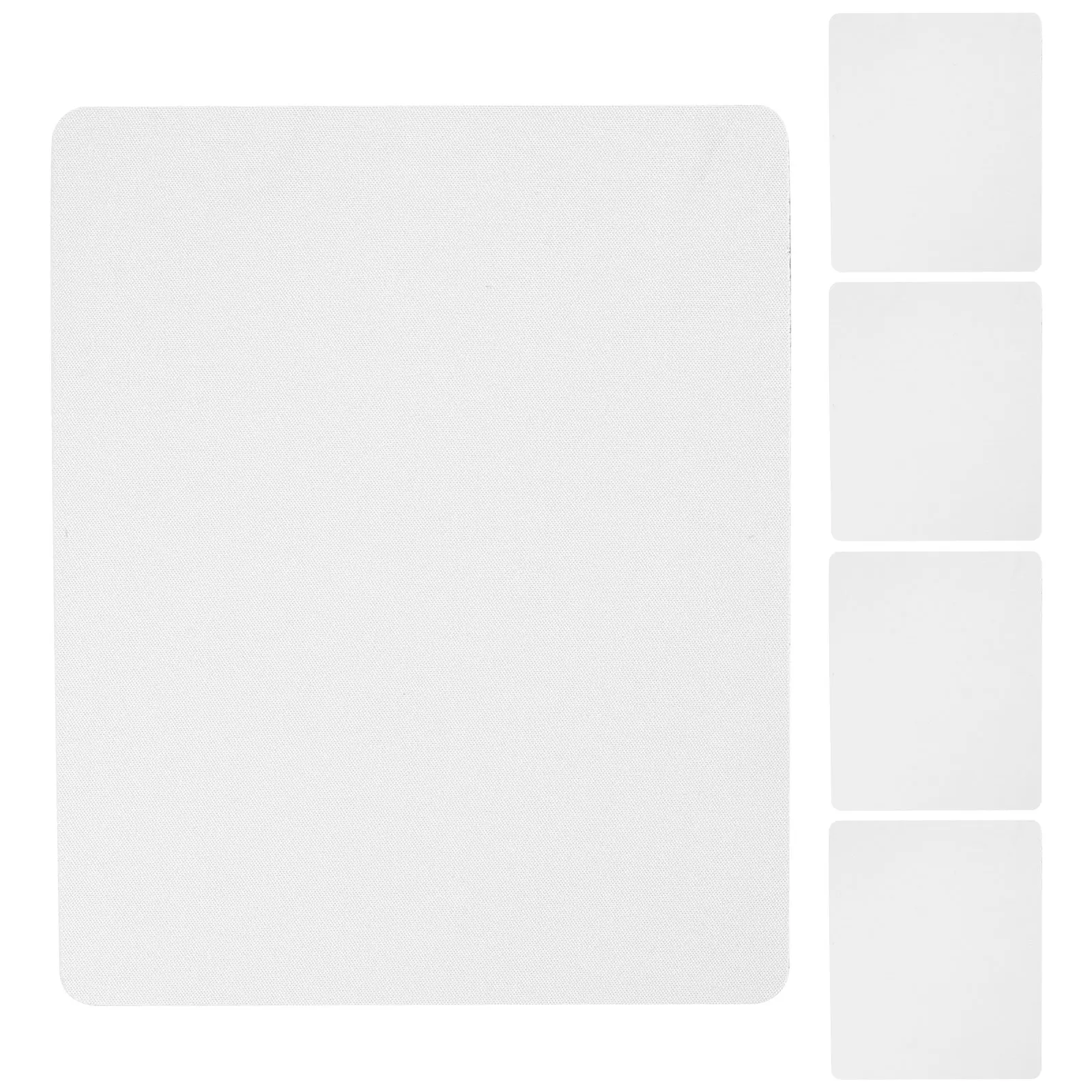 

5 Pcs Sublimation Mouse Pad Blank Pads Heat Transfer Blanks Bulk Mousepad White Computer