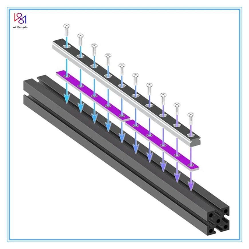 10pcs MGN7 Linear Rail Fixing Glass fiber bar for 1515 aluminum profile for Voron v0 V0.1 3D Printer parts