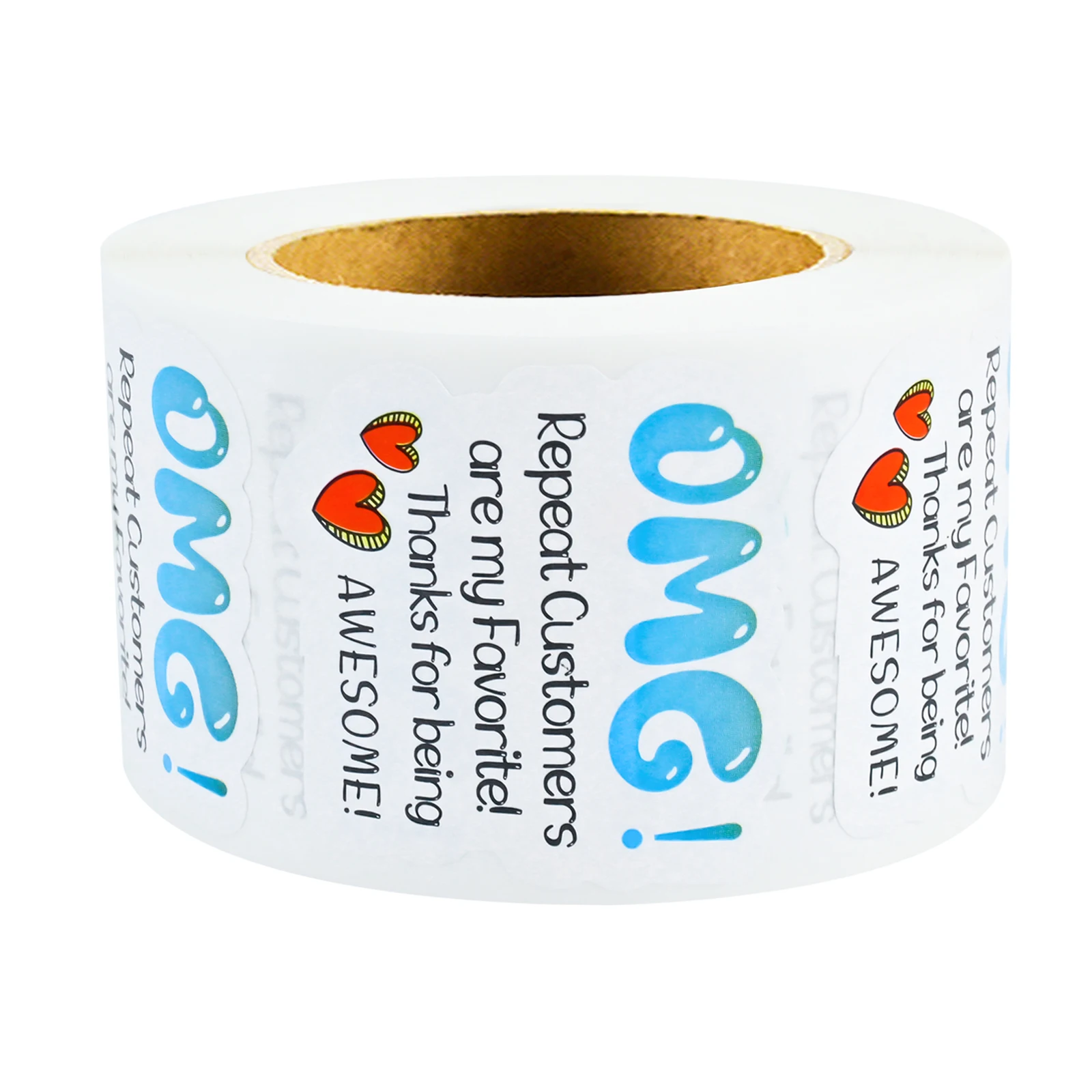 500Pcs 1.57In*1.57In Thank You for Returning Customers Decorative Label Stickers Thank You for Your Purchase Stickers, Handmade Stickers, Envelope Stickers, Gift Bag Packaging Label Stickers