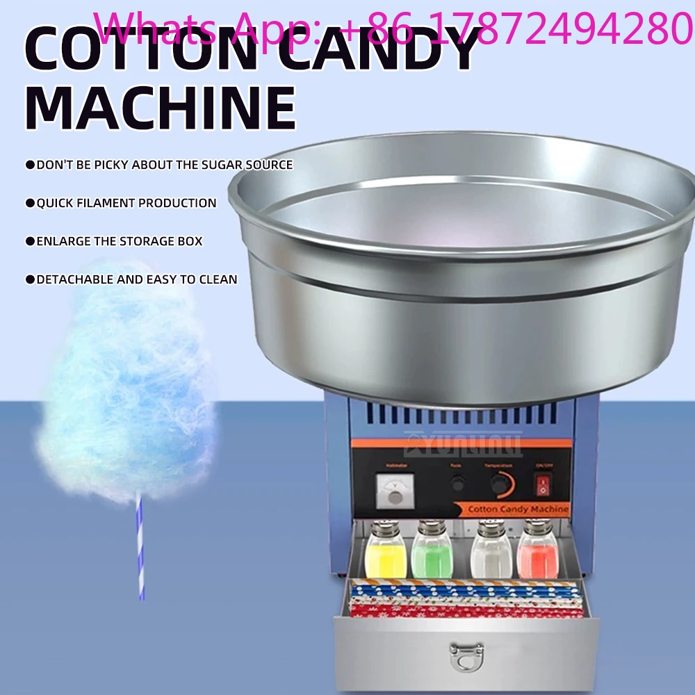 Commercial Electric Cotton Candy Machine Fully Automatic Heating Candy Maker Procesadores De Comida