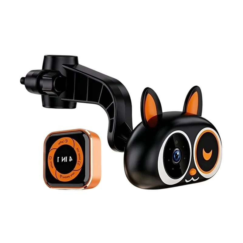 HOT-Rear Seat Monitor Display 2 In 1 Baby Car Camera Wireless Carplay Adapter, 1080P Cabin Care Baby Monitor On Car Screen,Rear