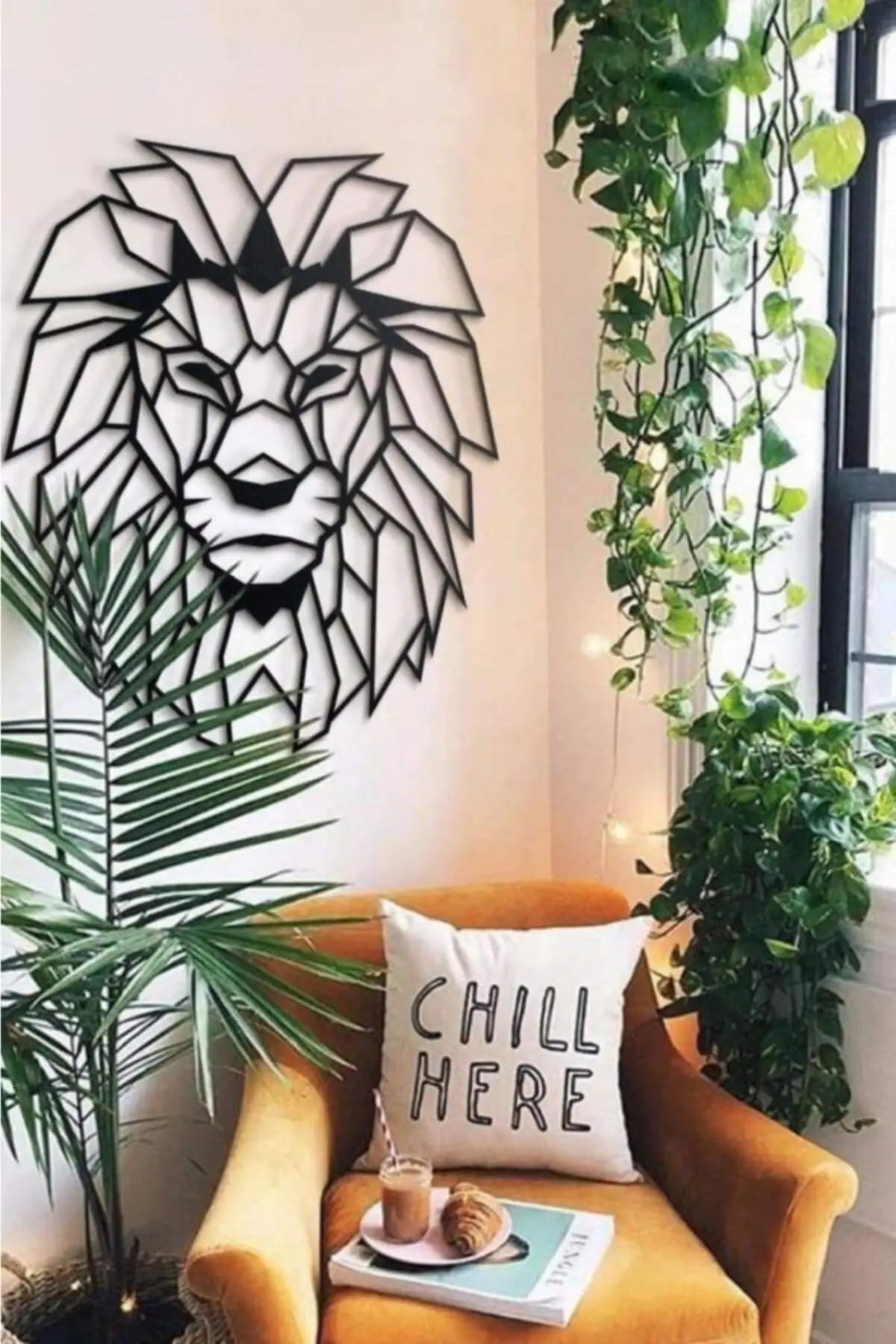 

Creative Decorative Lion Head Wall Decor Leo Sign Ornament and Decoration Design for Home Room