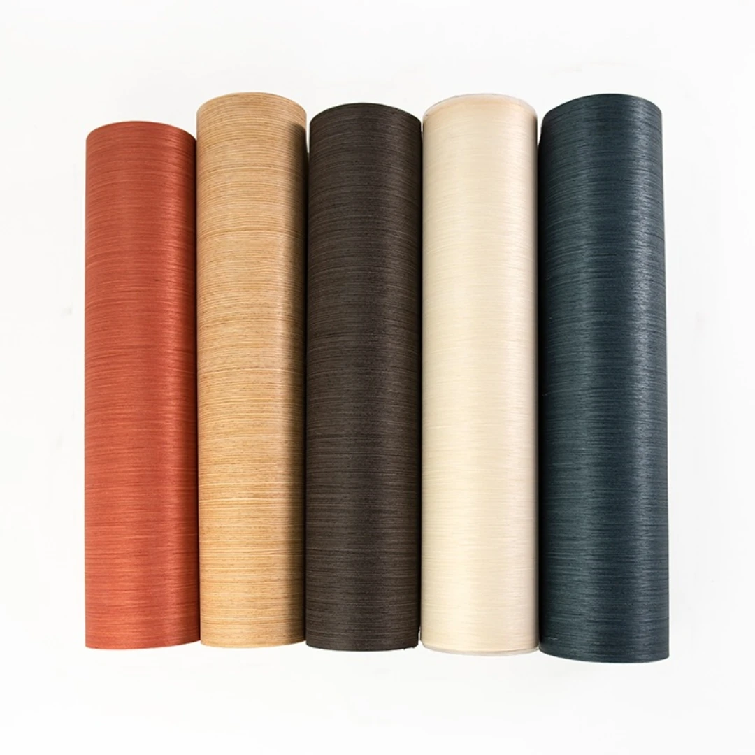 10+ Pure Color Wood Veneer for Furniture Decoration and Interior Design with Rich Color Options in Black White Blue Red and More