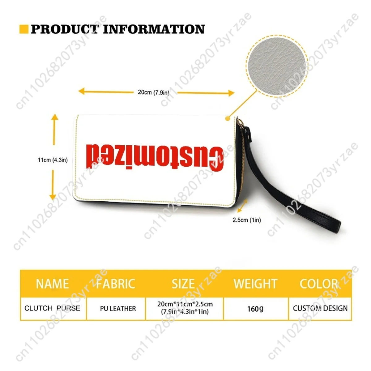 Slayer Wallet Mens Womens Teenagers Zipper Long Wallet Double Print Commuter Personalized Photo Text Customized Portable Wallets