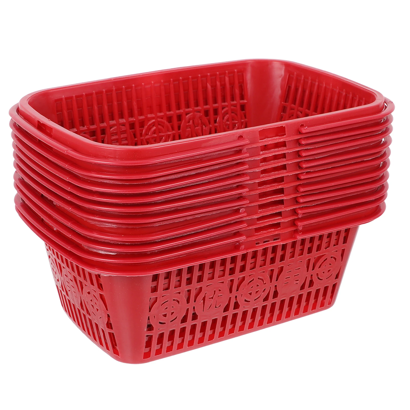 

10 Pcs Picking Basket Apple Farmhouse Plastic Fruit Storage Camping Food Cherry