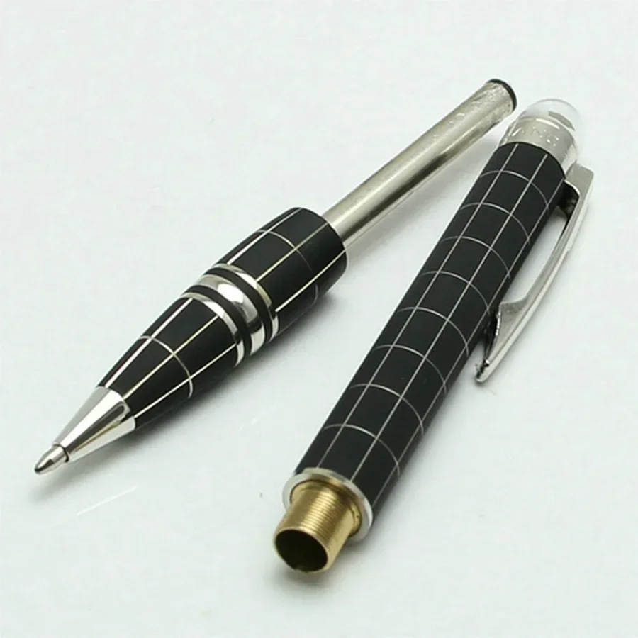 مجموعة خاصة متعددة MB الراتنج الأسود رقعة الشطرنج كريستال Sta Rollerball جل قلم حبر جاف تصميم فريد من نوعه مكتب مع المسلسل