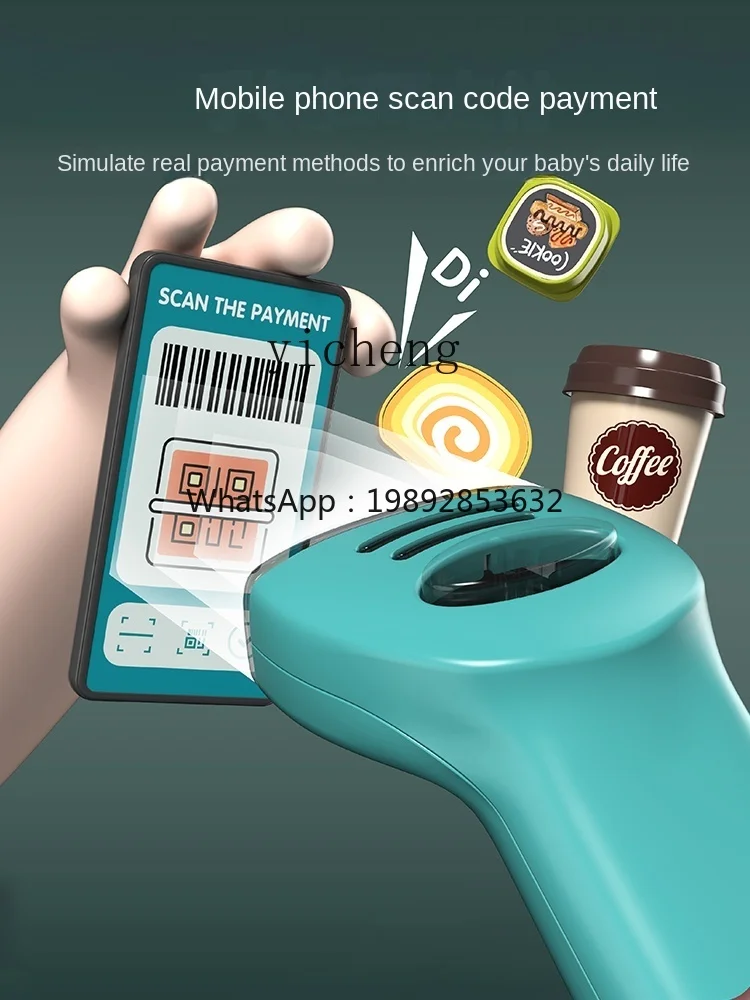 AF Casa dei giocattoli del registratore di cassa per bambini che gioca la macchina per cassiere del supermercato di simulazione