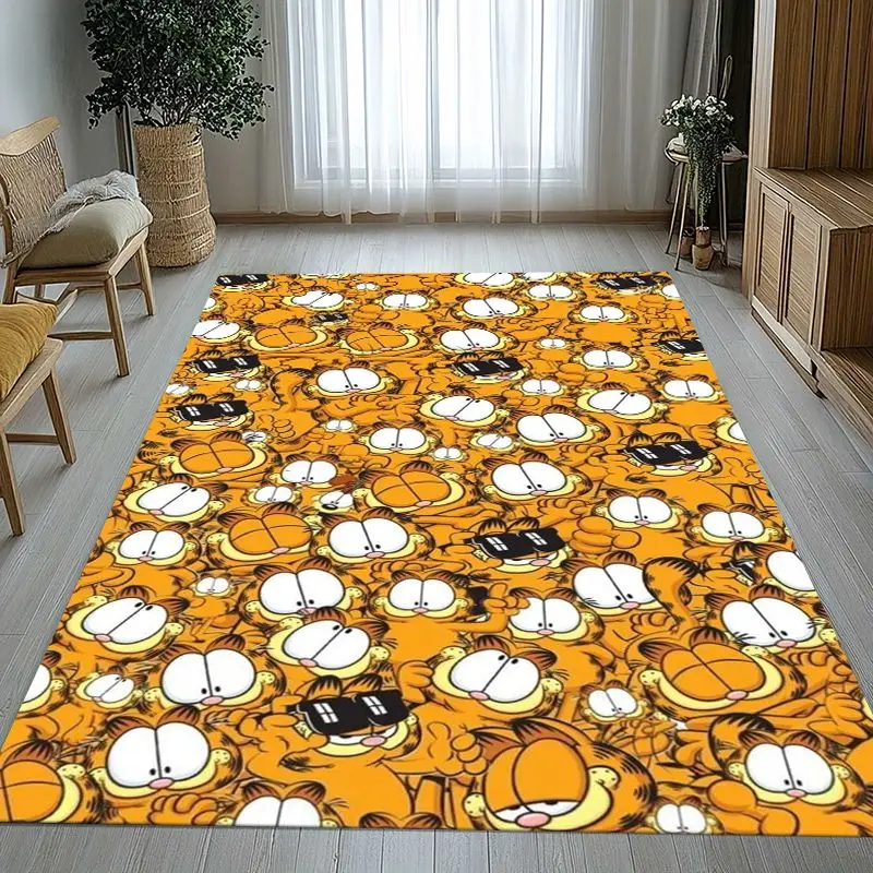 Classic Funny Cartoon G-Garfield Carpet Rug for Home Living Room Bedroom Sofa Doormat Decor,Area Rug Non-slip Floor Mat Gift