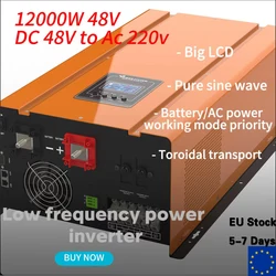 12KW 48V 230VAC Low Frequency Off Grid Pure Sine Wave Home Power Inverter with battery charger UPS Inverter