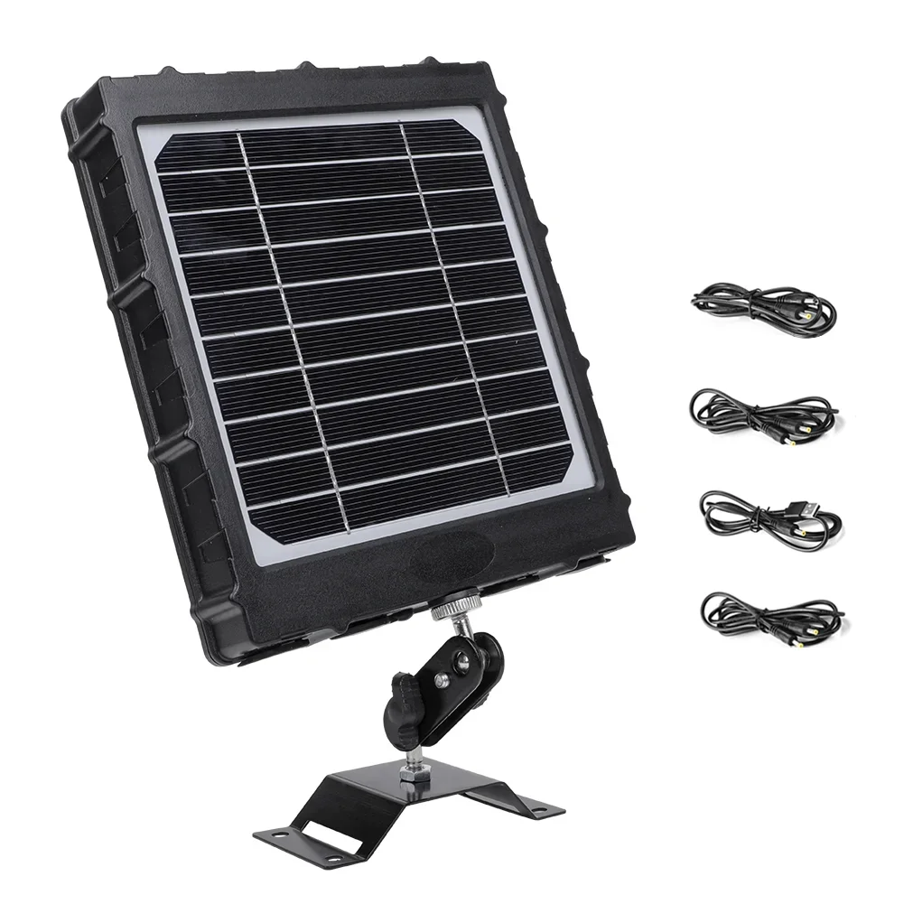 BL8000 Solar Panel 12V/9V/6V Output IP66 Waterproof,Tree/Tripod Mount  3W Solar Panel with 8000mAh Battery for Outdoor Devices