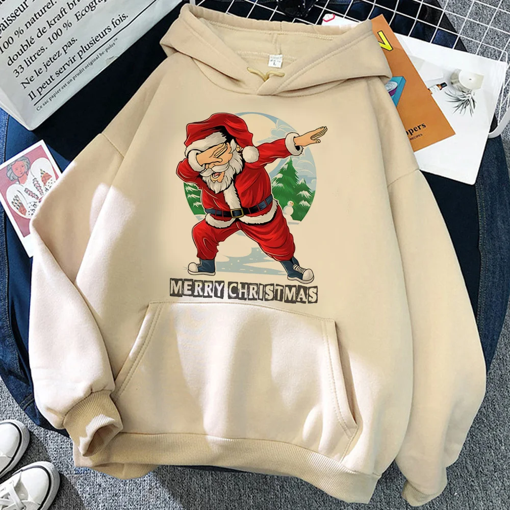 

Christmas hoodie modern style streetwear soft fabric patterned funny manga girl hoddie pullover pattern winter