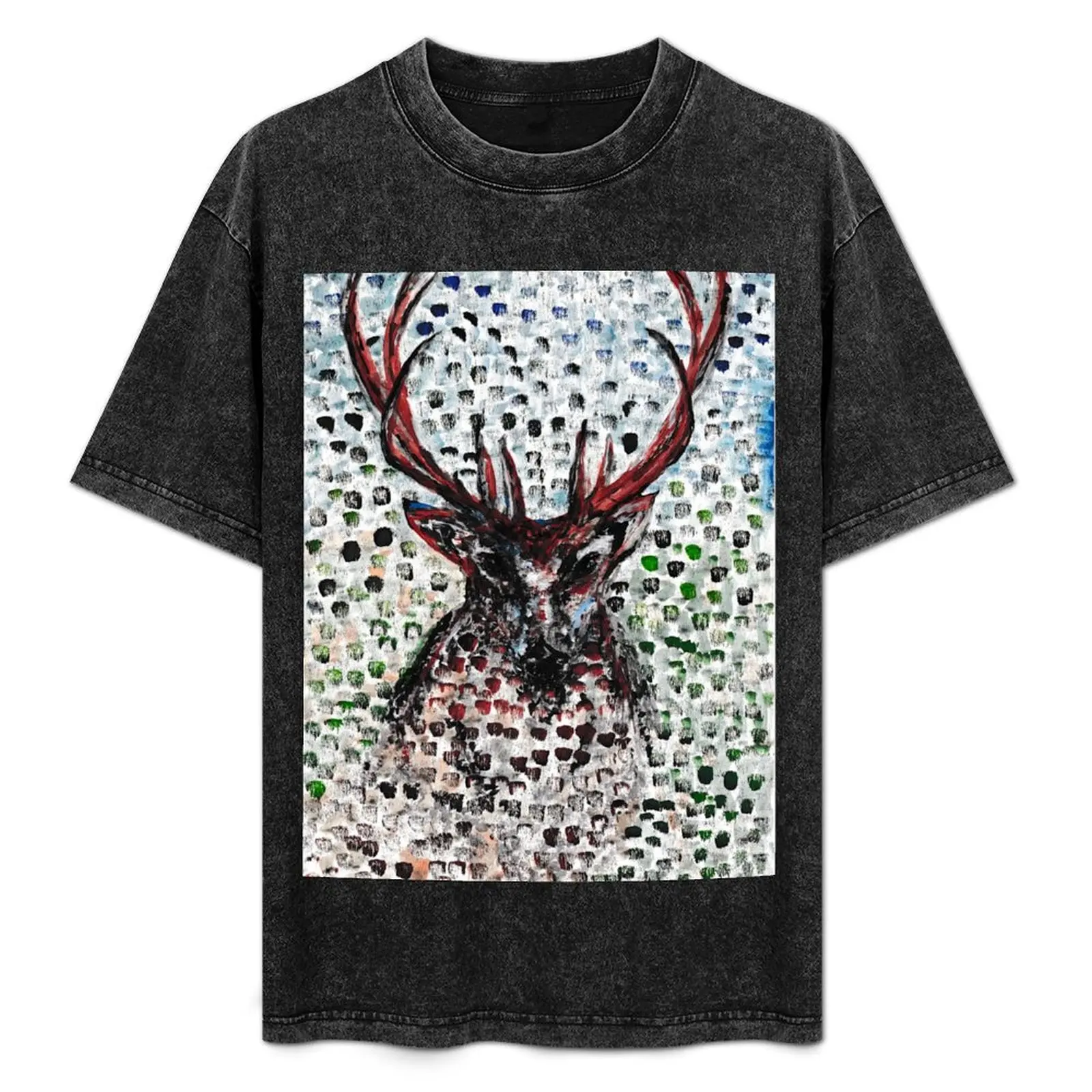 Stag Hiding T-Shirt cute clothes quick drying plus size tops sublime cotton t shirt men