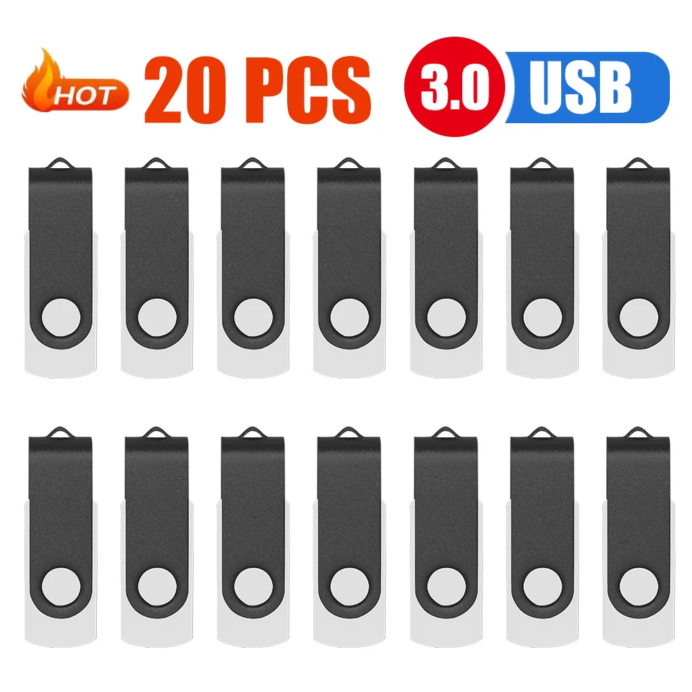 

20 шт./лот, флэш-накопитель USB 3.0 с логотипом, 4 ГБ, 8 ГБ, 16 ГБ, 32 ГБ, флэш-накопитель, 64 ГБ, настоящая емкость, U-диск Cle Usb