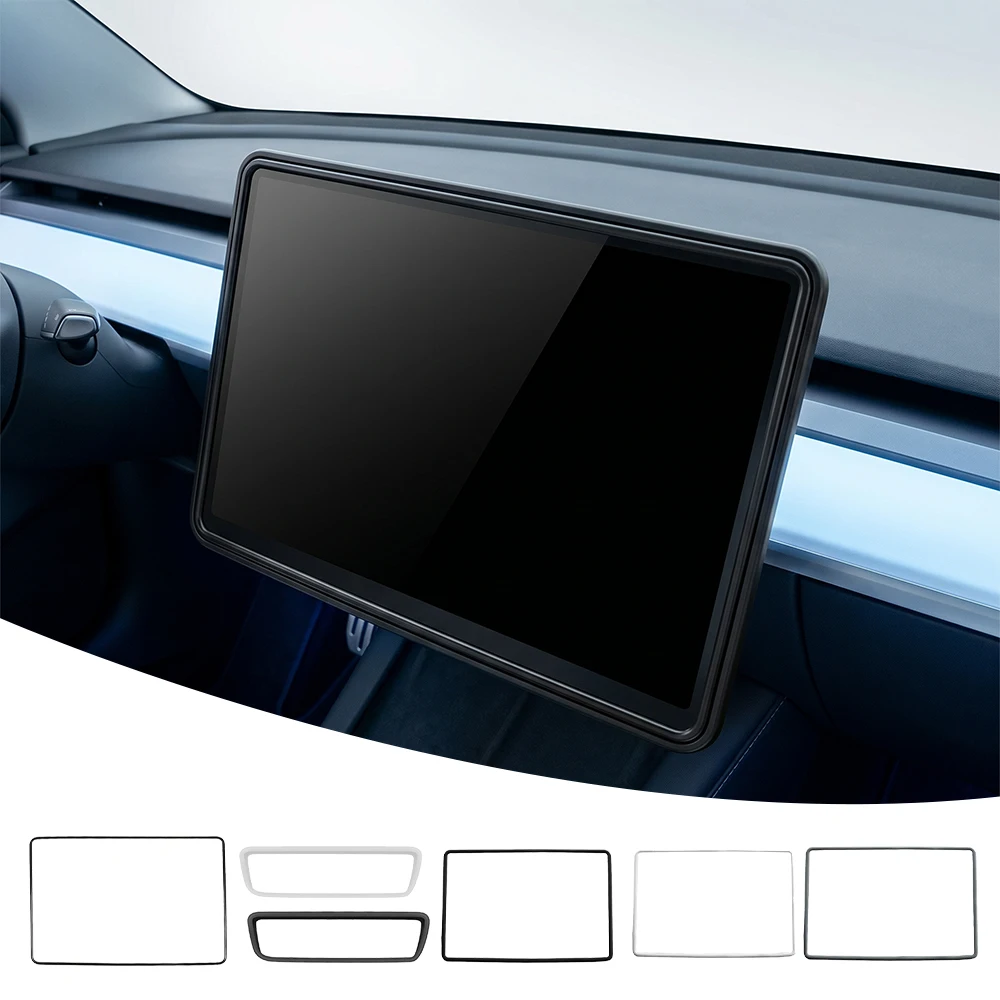 Car Screen Protector Frame Display Edge Protective Cover Accessory For Tesla Model Y 3 Model YL Model Y Juniper Model 3 Highland