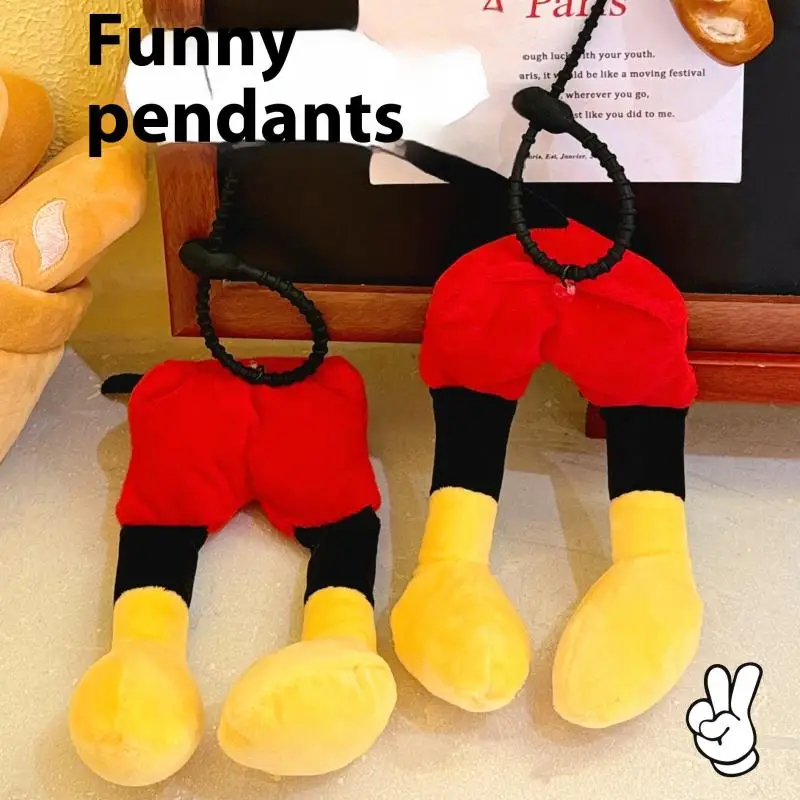 Zabawny Kreskówkowy Pluszowy Brelok z Pupą Lalki Kreatywny Breloczek do Kluczy Śliczne Uniwersalne Zawieszki do Plecaka Ozdoba do Torby Prezent na Urodziny