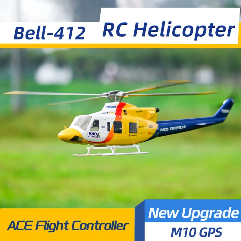 

FLYWING Class 470 Bell412 Вертолет с имитацией дистанционного управления ACE H2 Управление полетом Самостабилизирующийся поворотный звонок с одной кнопкой 412