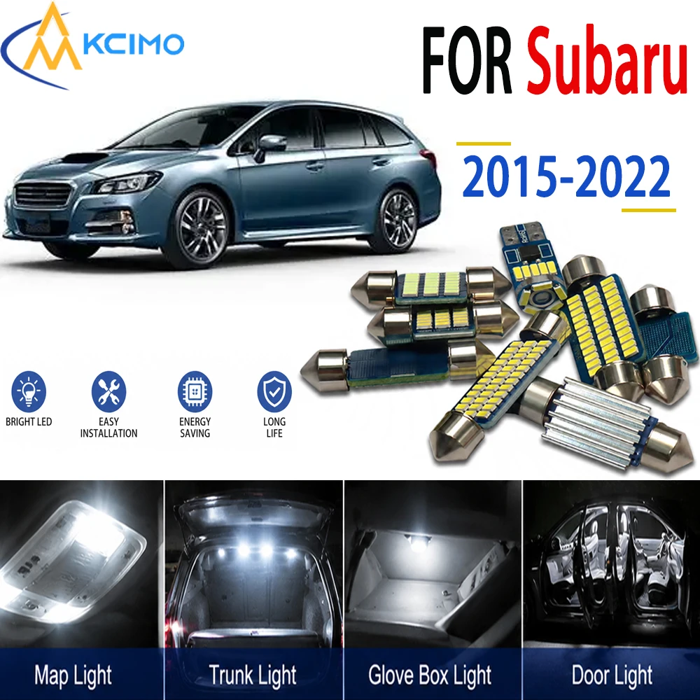 LED Interior Light Bulbs for Subaru Levorg 2015-2022 Canbus Error Free Plug And Play Auto Indoor Lighting Accessories
