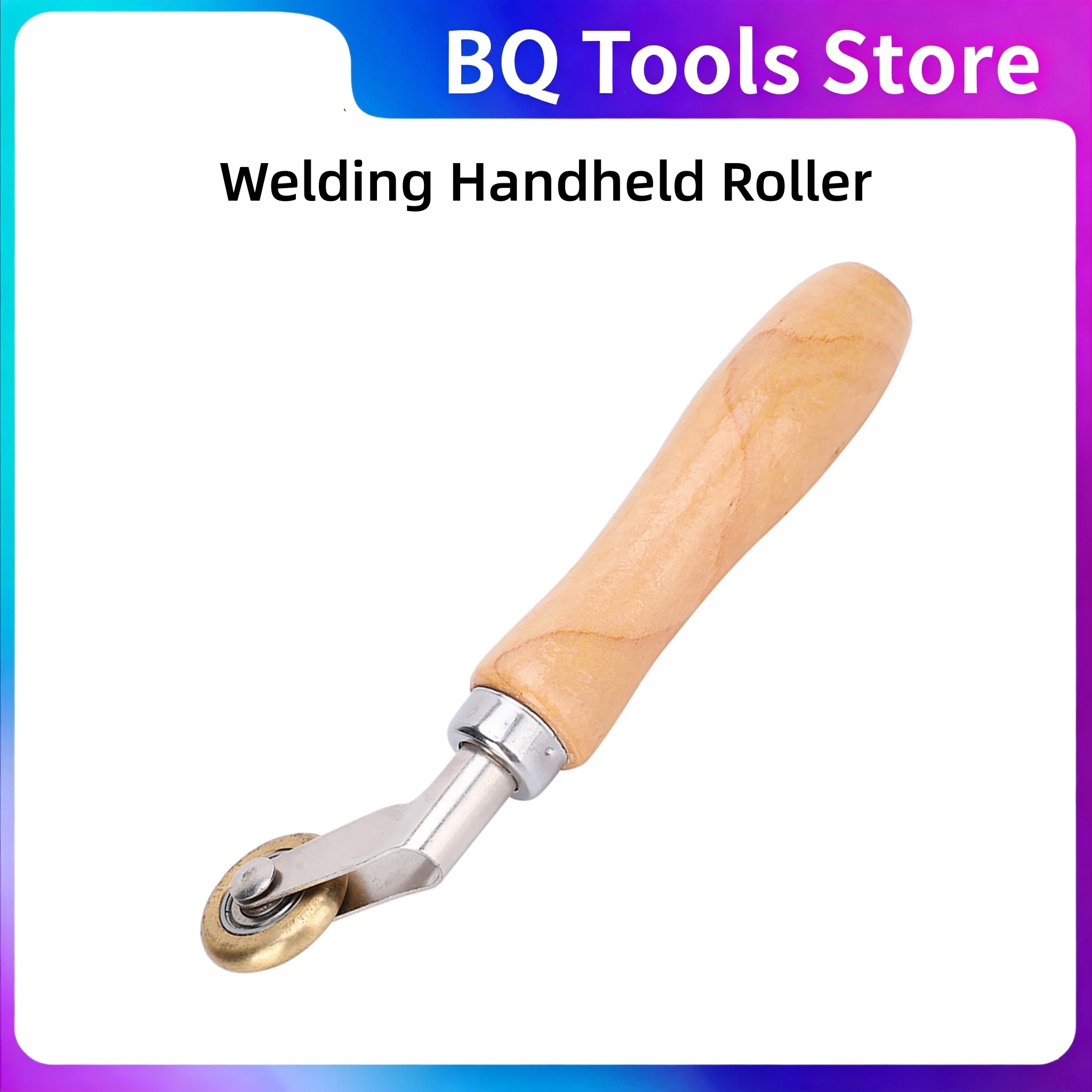 Welding Handheld Roller Hand Held Seam Roller Corner Wallpaper Seam Roller Hand DIY Welding Tool 6mm Brass Press Wheel