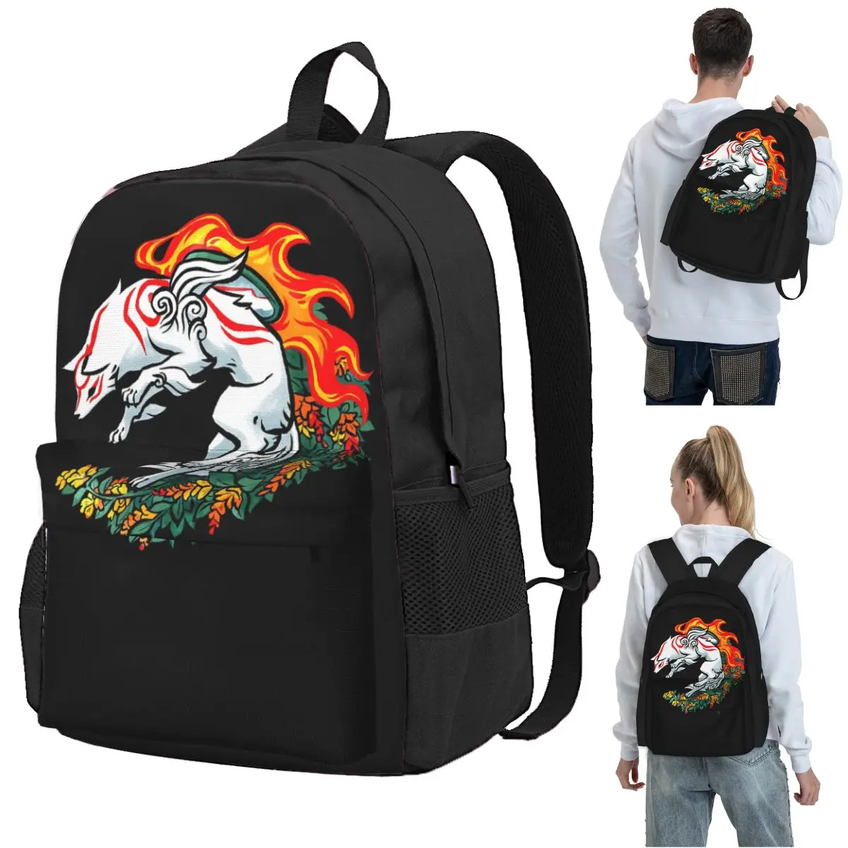

Floraterasu Backpack Student BookBag Kids School Bag Computer Shoulder Bags for Boys Girls
