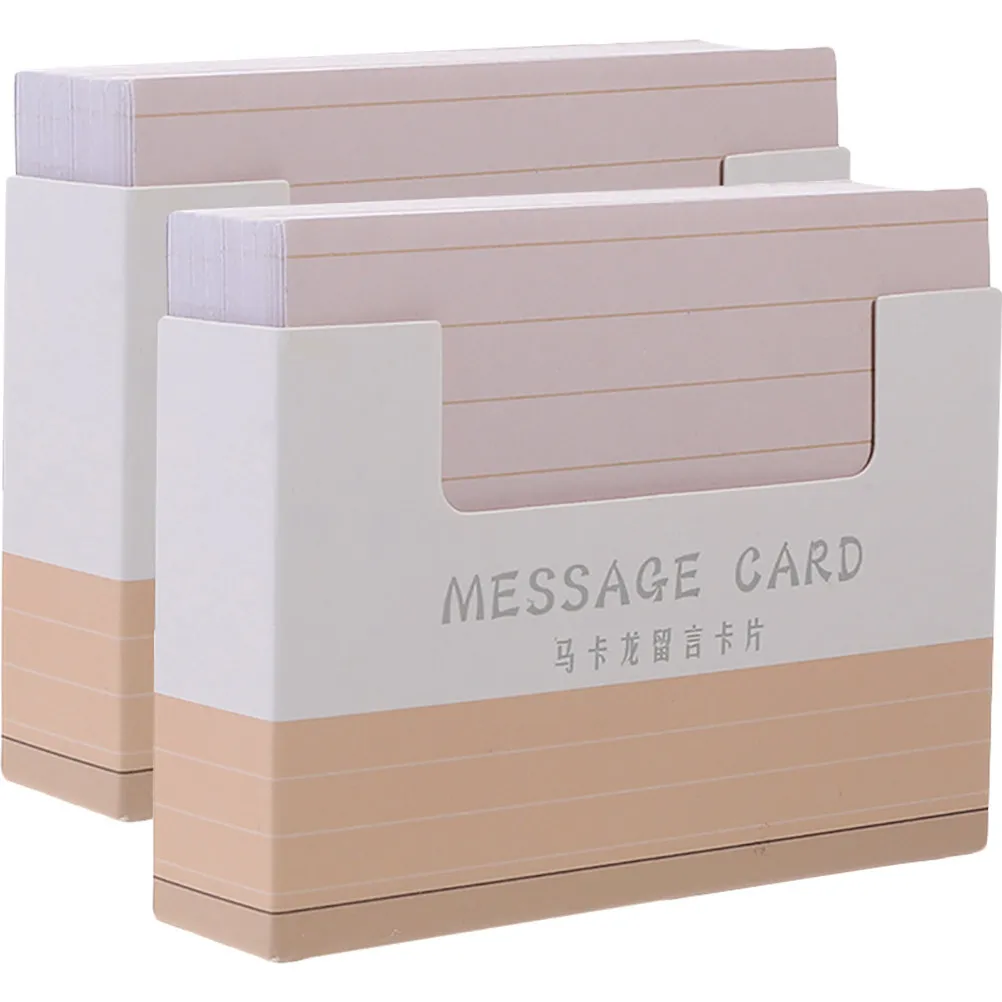 2 Bags DIY Lined Blank Note Cards Writable Empty Cards Multi-Function Handy Flashcards for Office Study Planning Daily