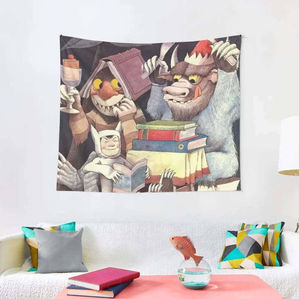 Maurice Sendak Tapestry Wallpaper Bedroom Korean Room Decor Home Supplies Carpet Wall Tapestry