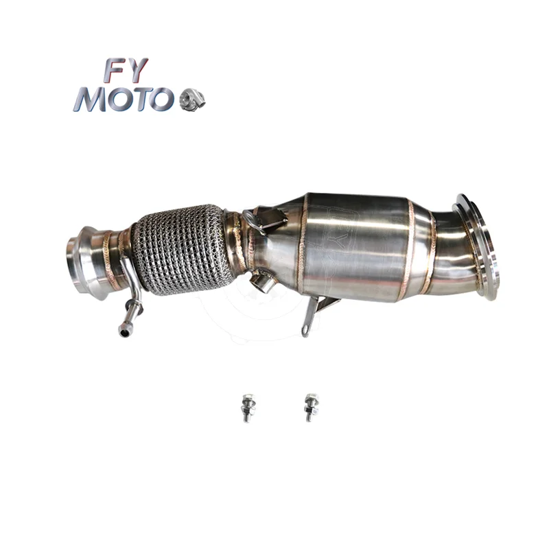 

Exhaust Downpipe For BMW N20 F20 F21 F22 F30 F31 220i 228i 320i 328i 420i 428i With Round Connection
