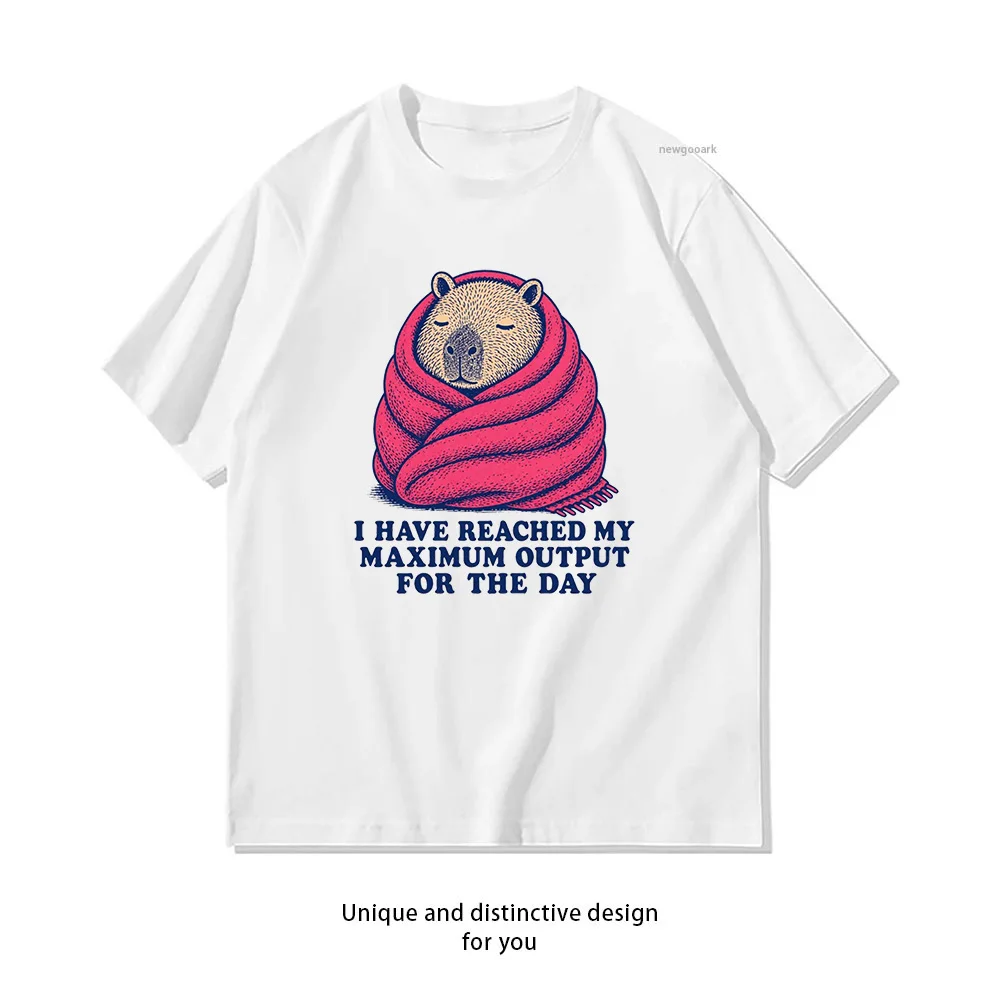 Funny Maximum Output T-shirt Woman Man Summer Cotton Graphic T Shirts Adult Streetwear O-neck Tops Tee Comfortable