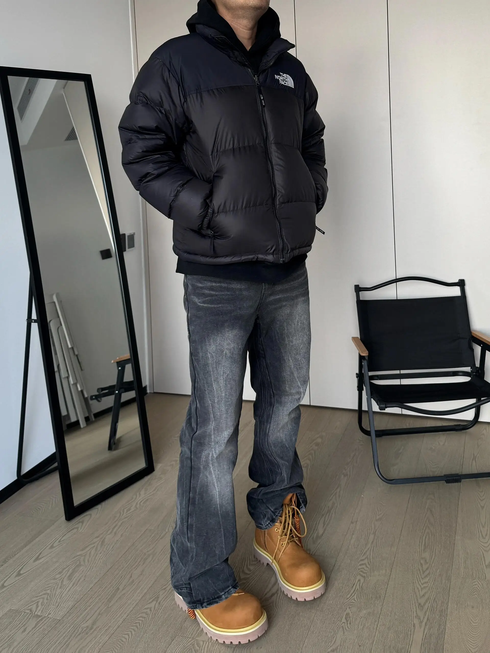 

Retro American Vibe aduated Bla Waed Jeans Men Straight Leg Slimming Long Trousers Wear Resistant Casual Jeans