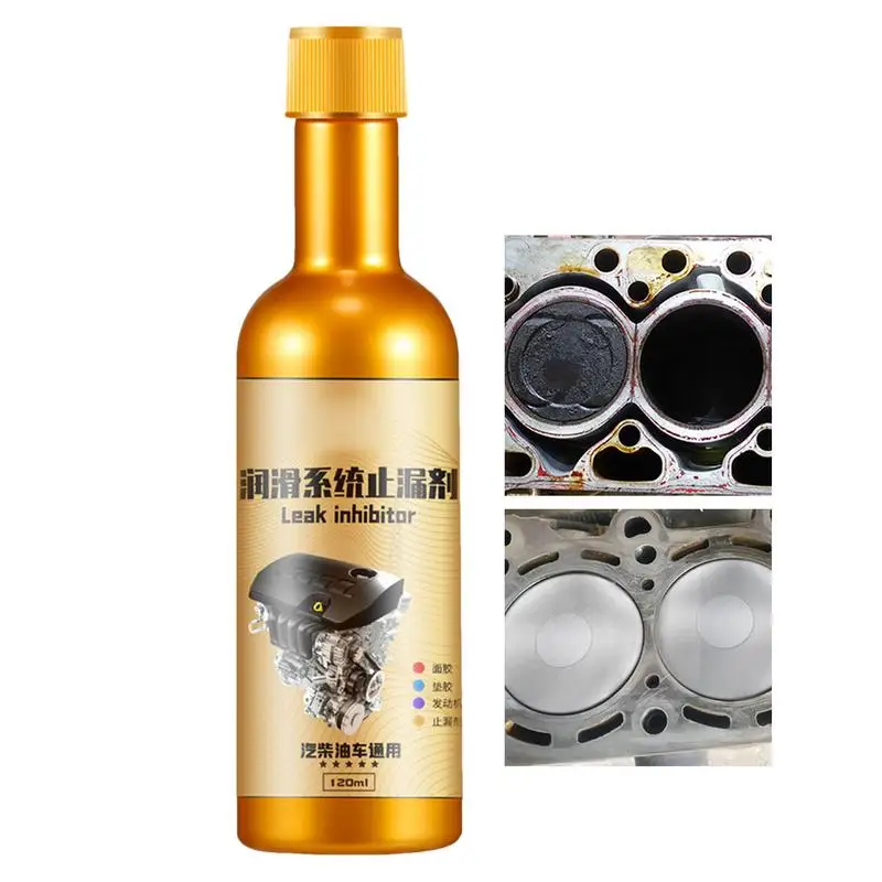 Engine Oil Leak Sealer 120ml Oil Burning Leak Repair Liquid Lubrication Activator Leak Stop Agent Sealing Liquid Oil Stop Leak