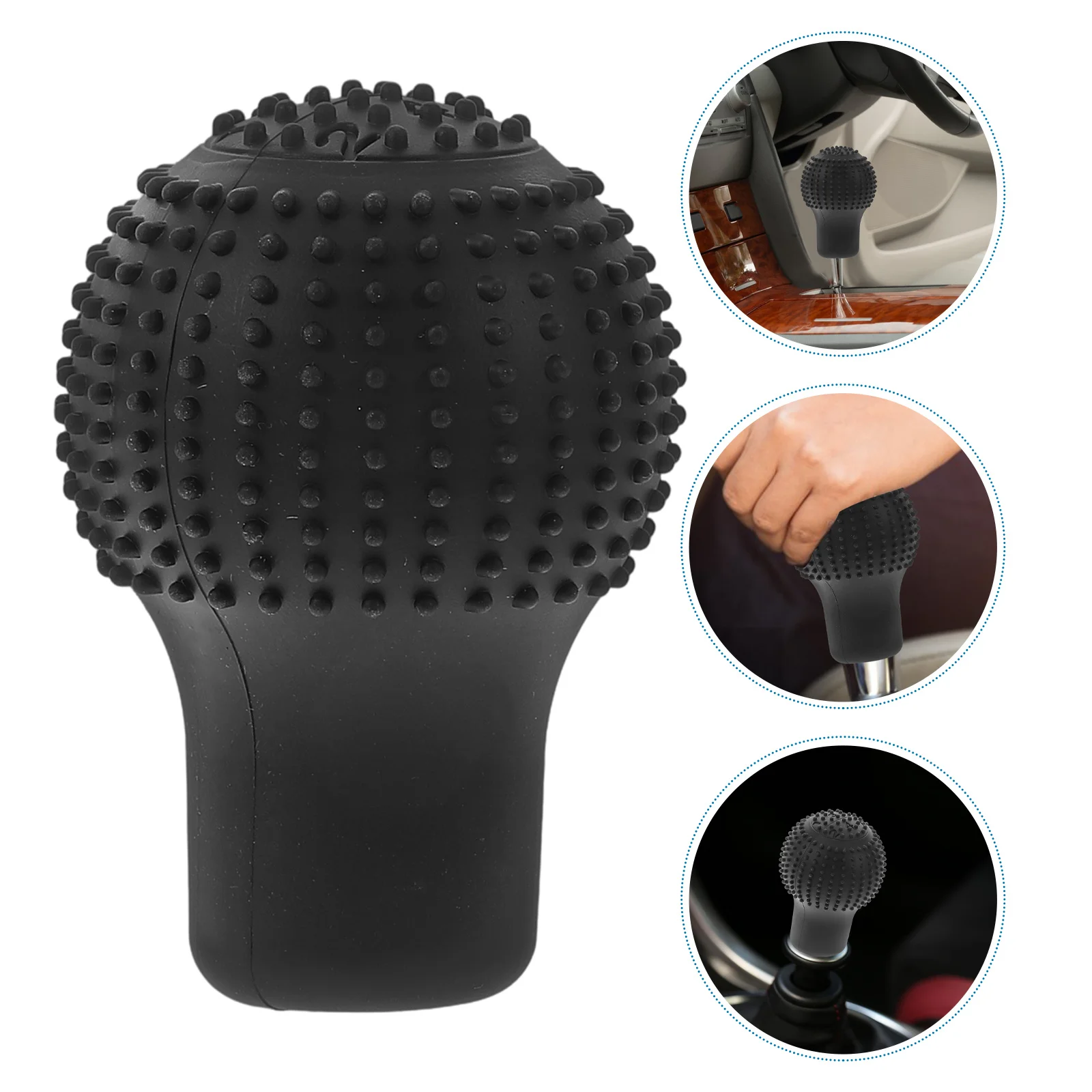 

Universal Silicone Gear Shift Knob Cover Non Slip Sweat Resistant Gear Shifter Protector Car Interior Accessories for Manual