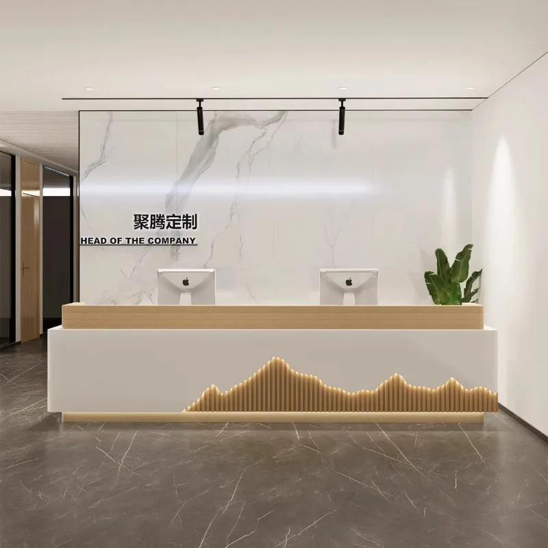 Beauty salon bar clothing store cash register yoga studio reception desk dentistry aesthetic clinic guide desk company