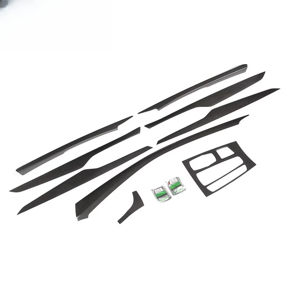 

Carbon Fiber LHD Interior Dashboard Trims for-BMW X5 F15 9pcs/set