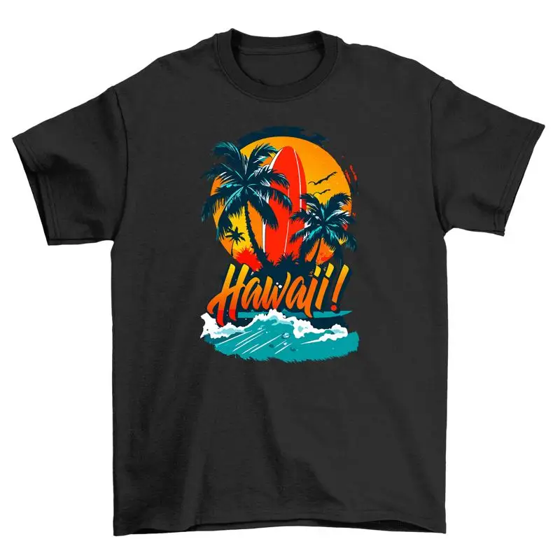 Summer_56 Hawaiian feel T shirt Ride the Wave of Laughter Desi