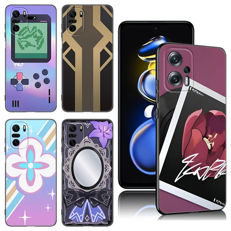 Hot Game Honkai Star Rail Zwart Siliconen Telefoonhoesje Voor Xiaomi Poco X 3X4 Nfc F4 Gt F5 F6 M3 M4 M 6X5X6 Pro 5G M5 C55 C65