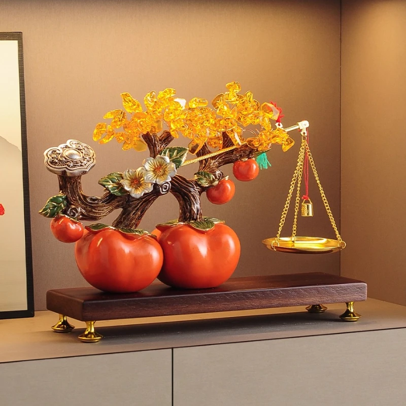 

Satisfactory Fortune Tree Ornament Living Room TV Cabinet High-end Opening Gift