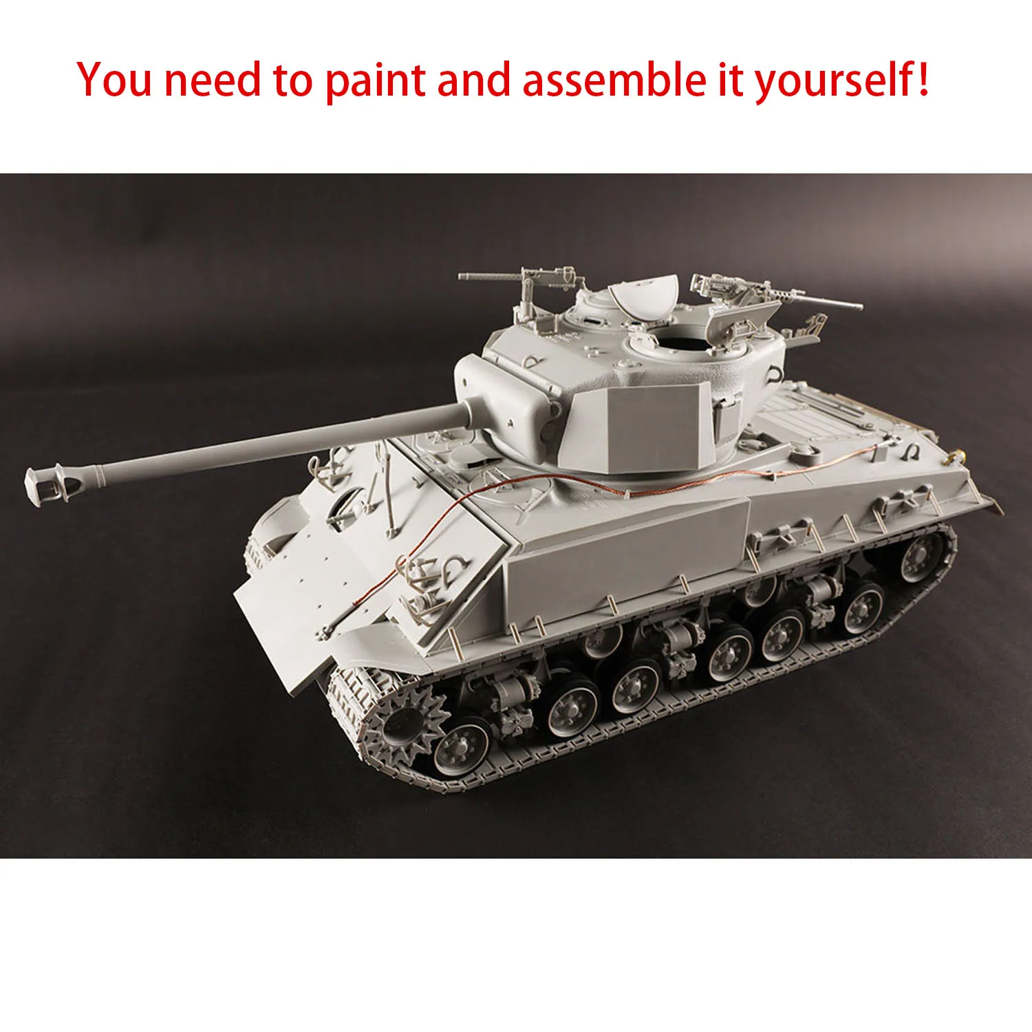 61621 I Love Kit 1/16 M4A3E8 Thunder VII Mittelschwerer Panzer Plastikmodellbausatz Metallkanone Anker Kupferkabel Für Fortgeschrittene Spieler – Detail 5